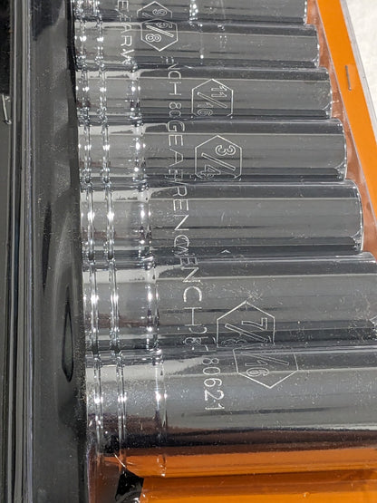 GEARWRENCH Deep Socket Set: 8 Pc 1/2 to 15/16 Socket 80705