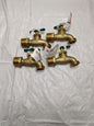 LEGEND 3/4" Pipe, 125 psi WOG Rating, Brass Hose Bibb, Stop Valve Qty 4 107-165