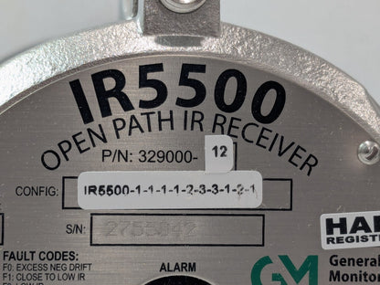 GENERAL MONITORS MSA IR5500 Open Path Infrared Gas Detector 329001-12