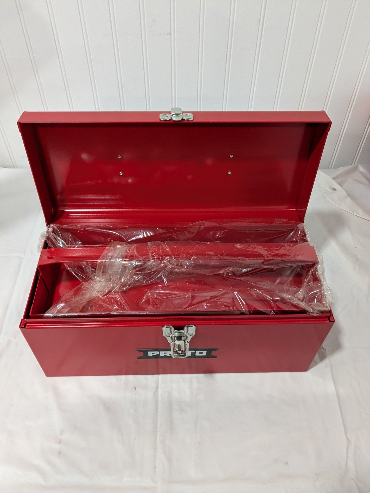 Proto Steel Tool Box: 1 Drawer, 1 Compartment 14" W x 6-1/2" D x 6&quo