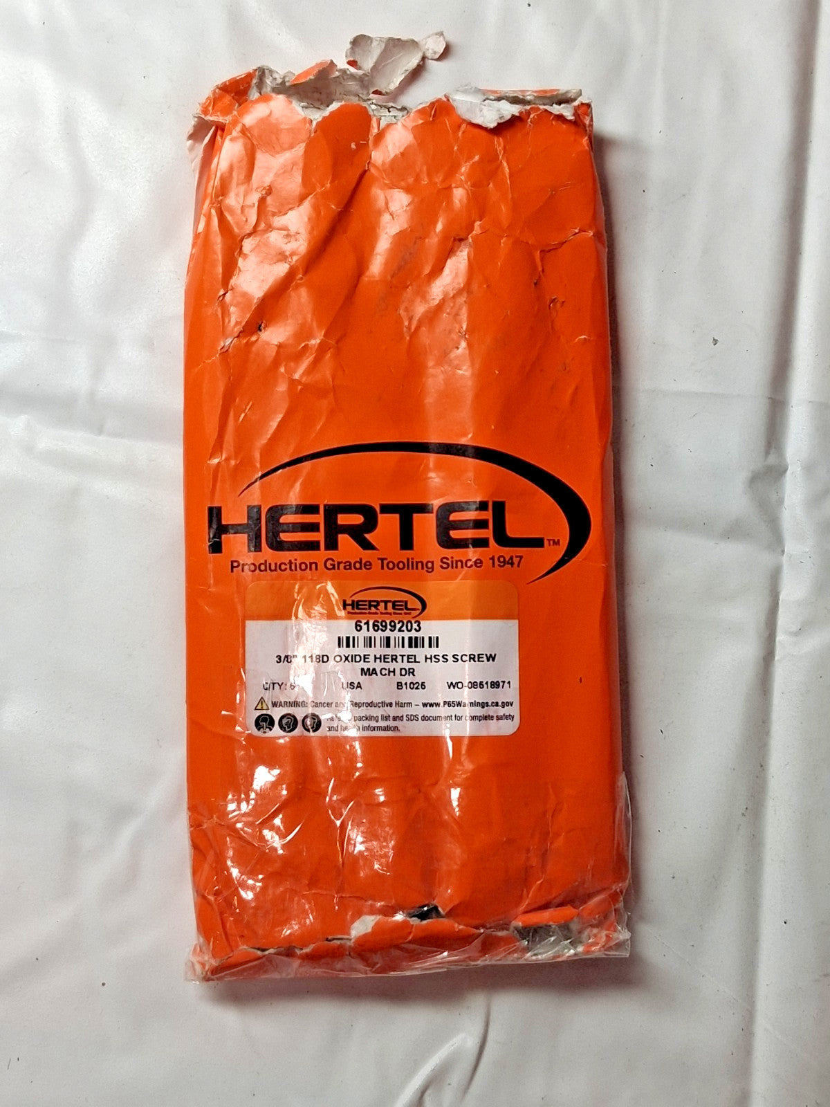 Hertel Screw Machine Drill Bits HSS QTY6 3/8" (0.3750) Dia 118 deg 61699203