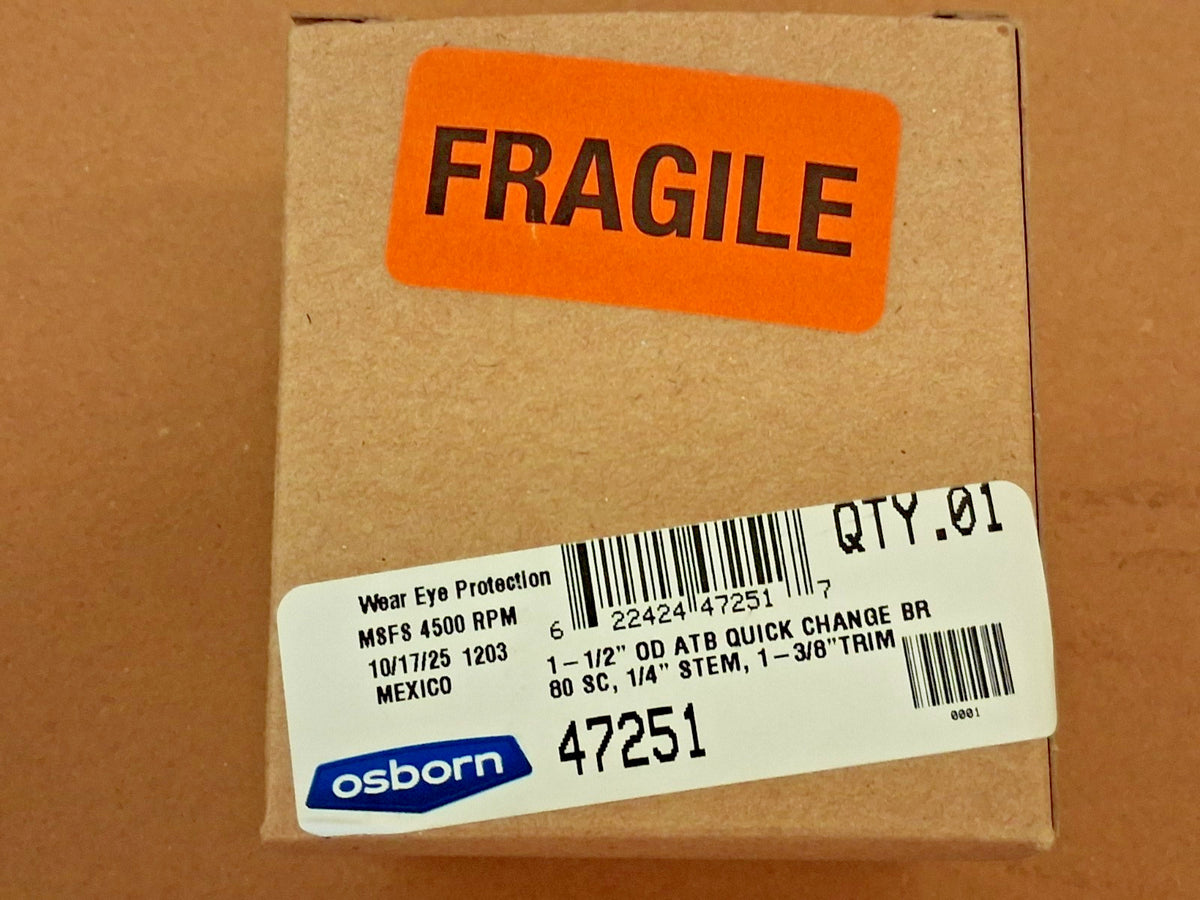Osborn Silicone Carbide Crimped Disc Brush 1-1/2" 80 Grit 0004725100