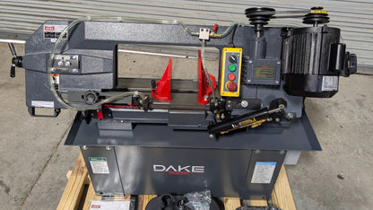 DAKE SE912  9 x 12  Horizontal Bandsaw 110v  1HP  Step Pulley  *Scratch & Dent*