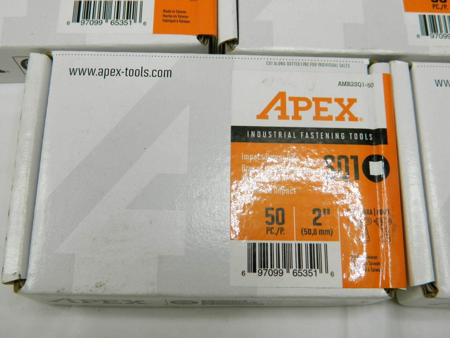 Apex Power Screwdriver Bit: 1/4  Hex Drive Qty 250 AMB2SQ1-50