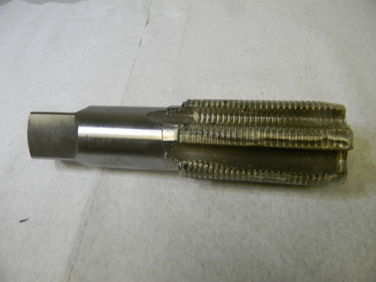 Interstate Straight Flute Std Hand Tap Plug Chamfer 2-8 UNS 7-5/8 L JY4879029