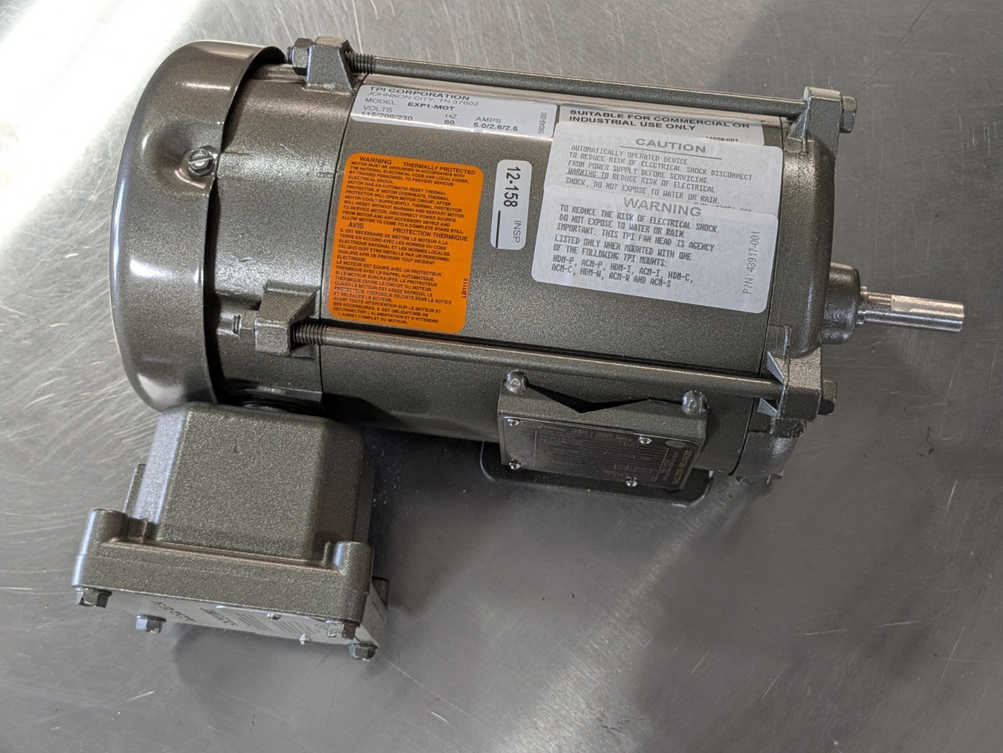 Baldor Hazardous Location Motor w/ Bracket 1/4 HP 115/230v 1-Ph. L4003A