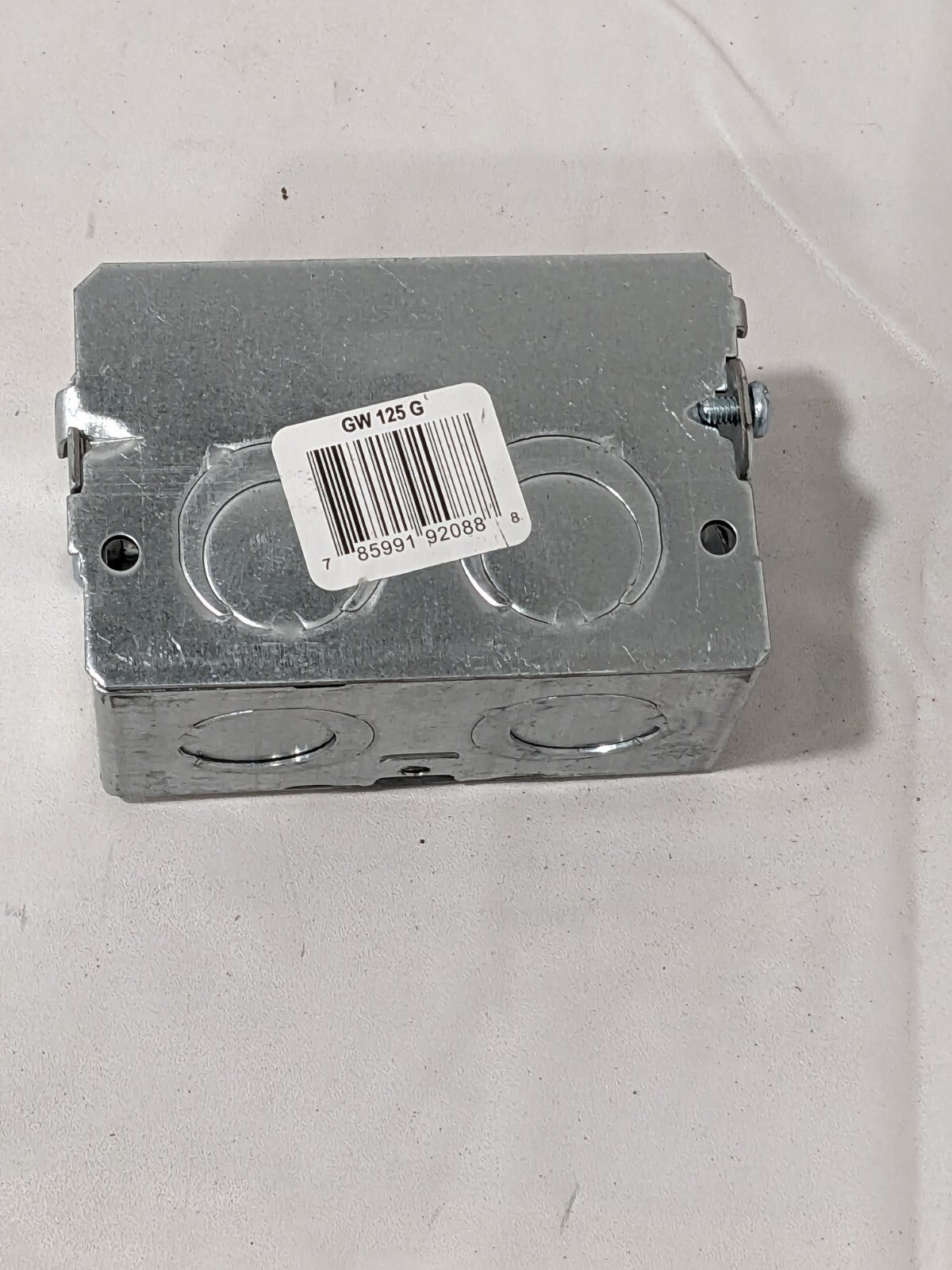 Steel City 2-1/2" Deep Gangable Masonry Box w/ 1/2" & 3/4" Knockouts GW 125 G