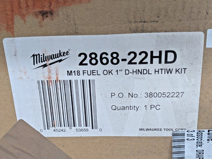 Milwaukee M18 FUEL ONE-KEY 1" D-Handle High-Torque Impact Wrench Kit 2868-22HD