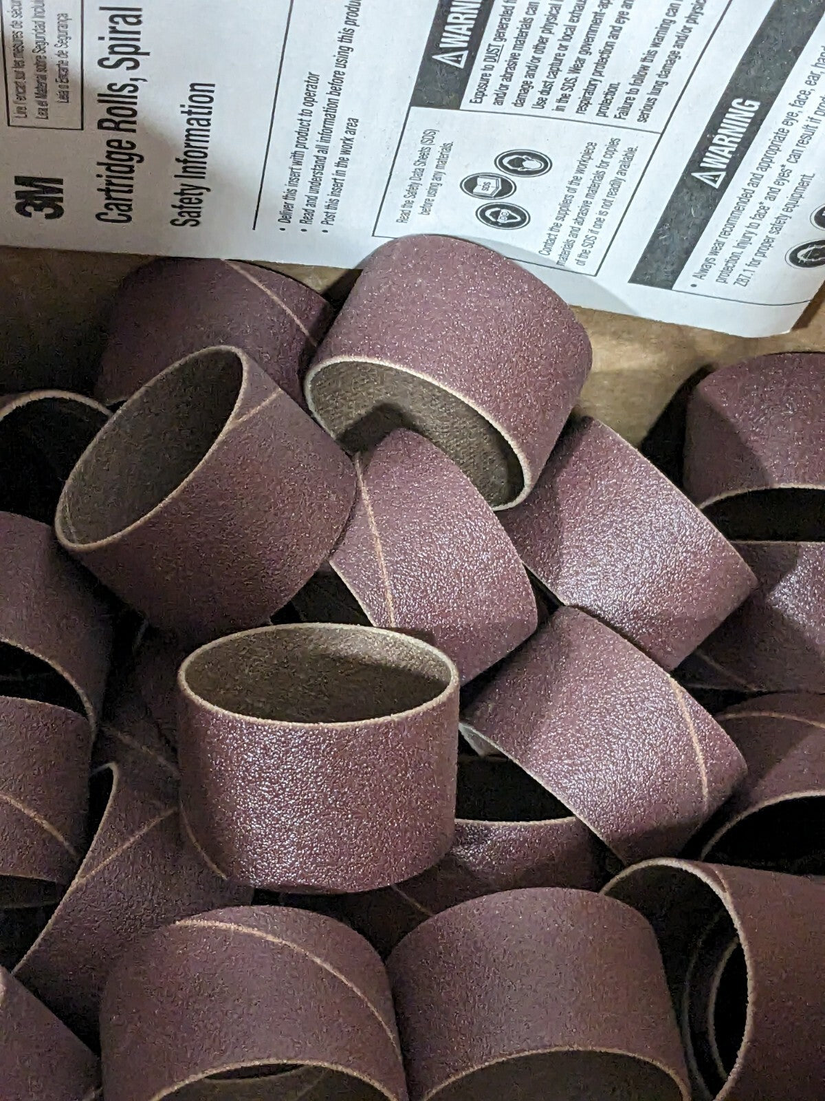 3M Spiral Band: Aluminum Oxide, 60 Grit, Medium Grade Qty 100 7010360574