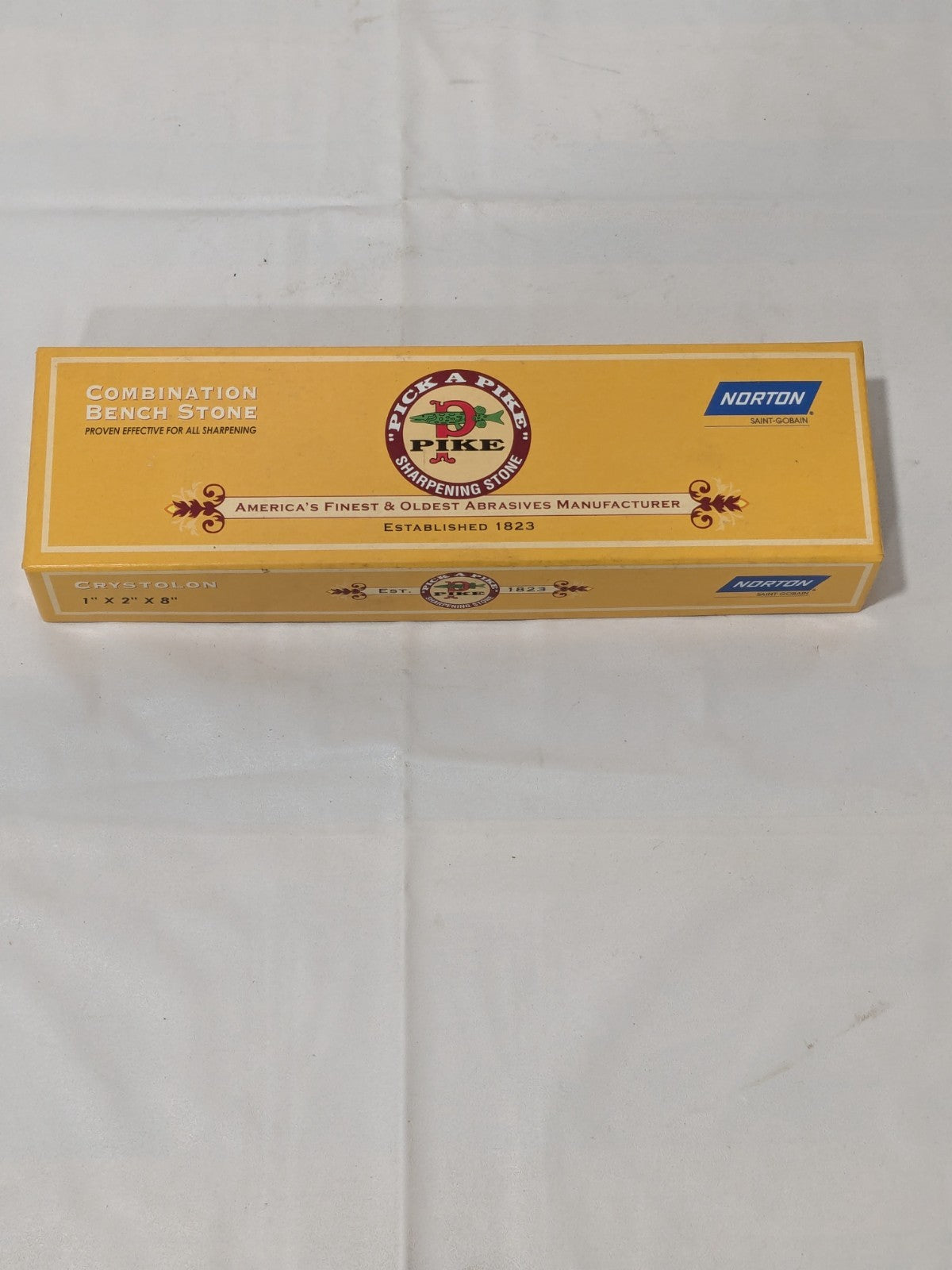 Norton Sharpening Stone: 1'' Thick, Rectangle Gray 1" X 2" X 8" 61463685455