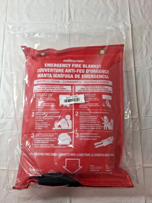 Sellstrom Fire Rescue Blankets OAL 60" Width 72" S97450