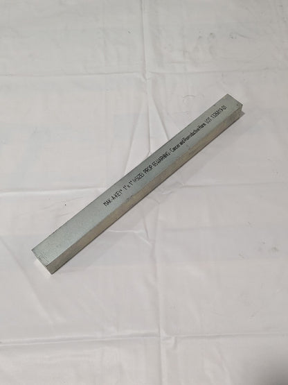 MAK-A-KEY Oversized Key Stock: 1" X  1" X  12" Steel, Zinc-Plated 3610001000-12