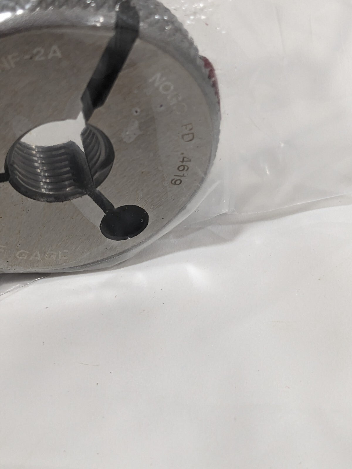 GF GAGE Threaded Ring Gage: 1/2-20 Thread, UNF, Class 2A, No Go R0500202AS