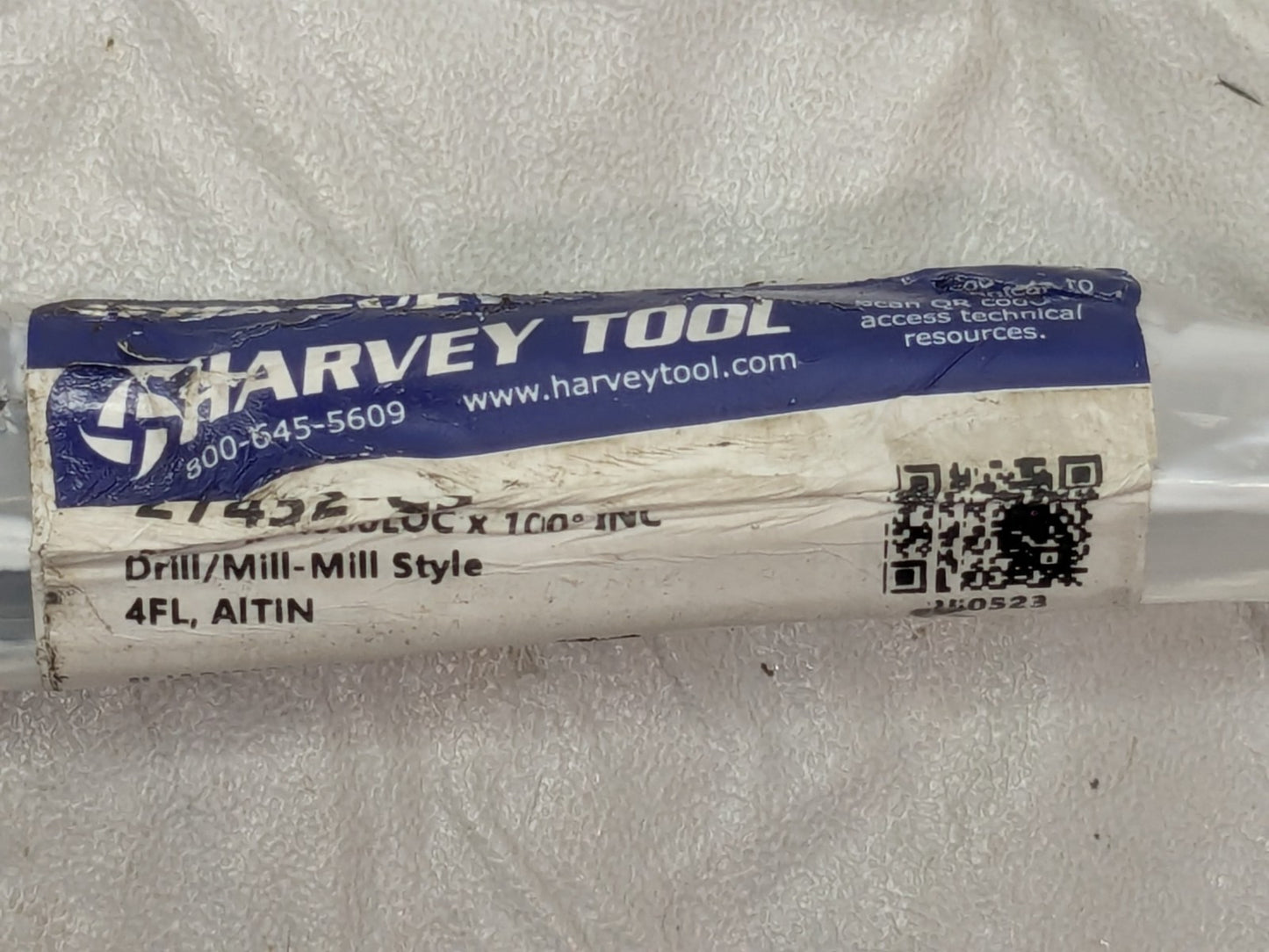 Harvey Tool Carbide Drill Mill 1/2"Dia X 1"LOC X 3"OAL 4FL 27432-C3