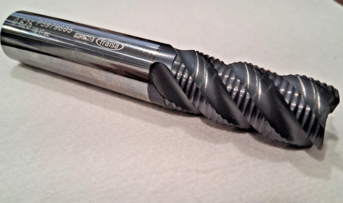 Fraisa Carbide Roughing End Mill 4 FL Single End5/8" Dia P15979605