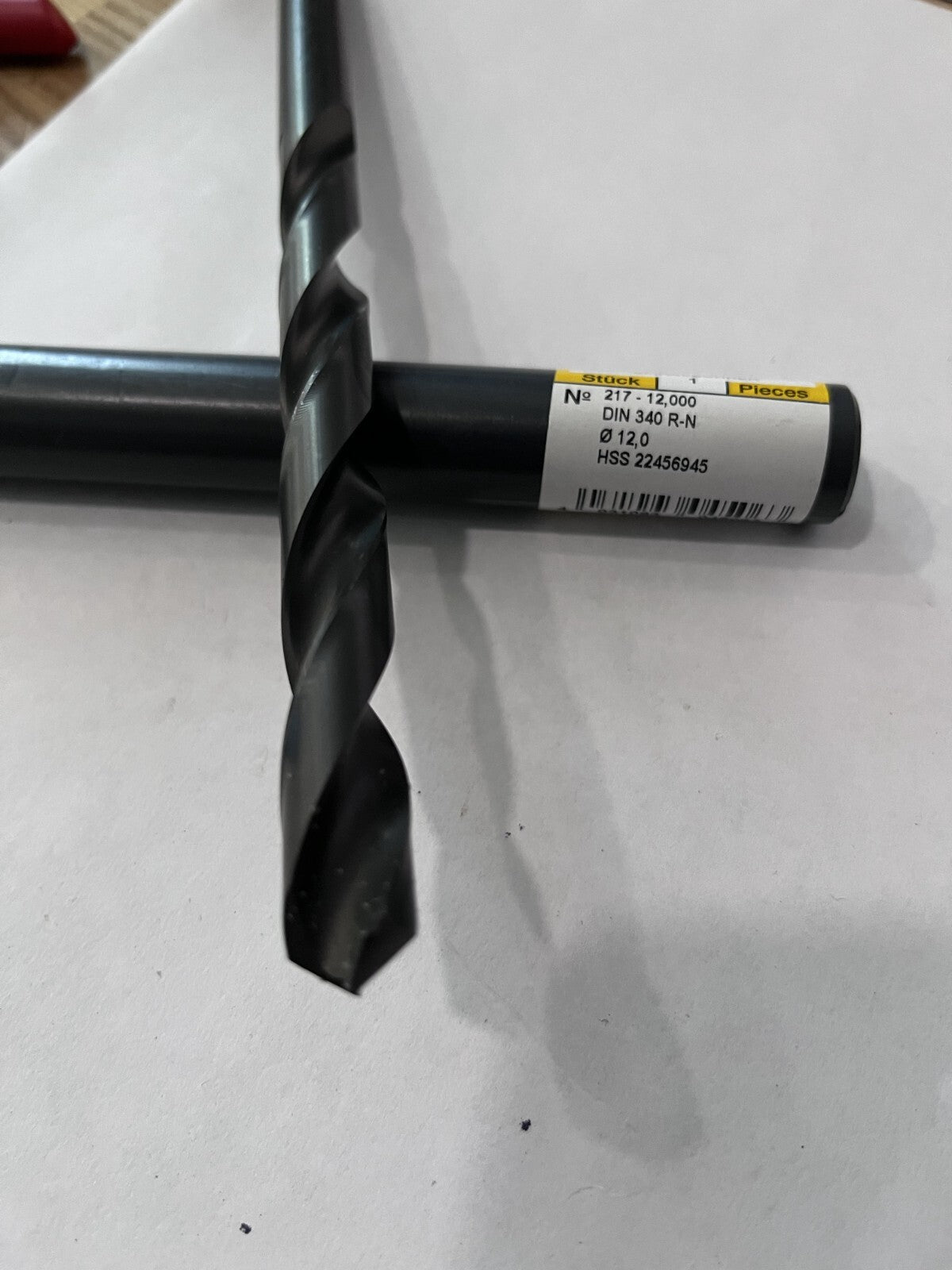 Guhring Taper Length Drill Bit: Series 217, 12.1 mm Dia, 118 ° Point HSS