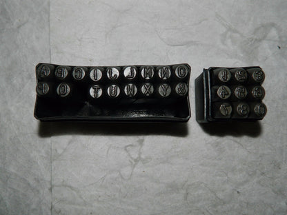 PRO Grade 1/4" Character Steel Stamp Set 00929489 INCOMPLETE