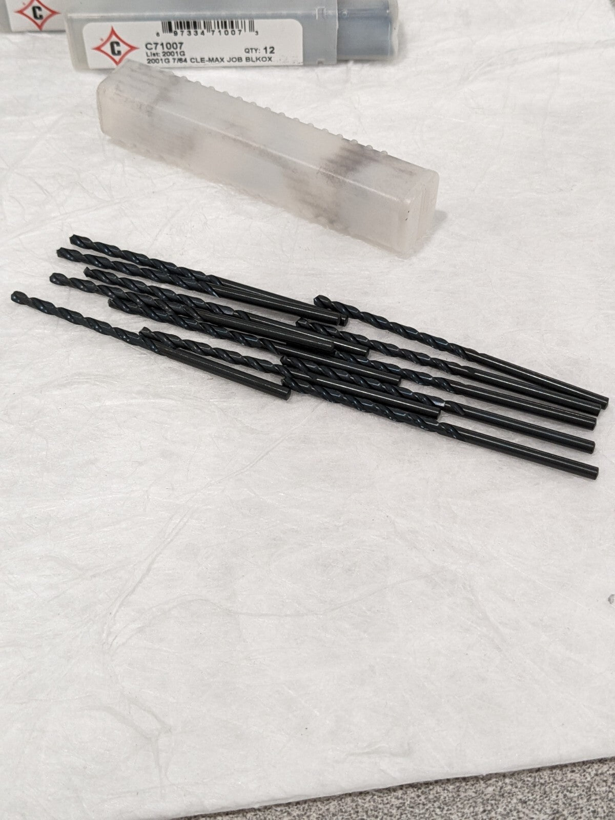 CLEVELAND Jobber Drill: 7/64" Dia, 118 deg Point, High Speed Steel Qty 36 C71007