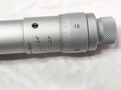 TESA Brown & Sharpe Mechanical Inside Micrometer 2 to 2.4" Range 00881902