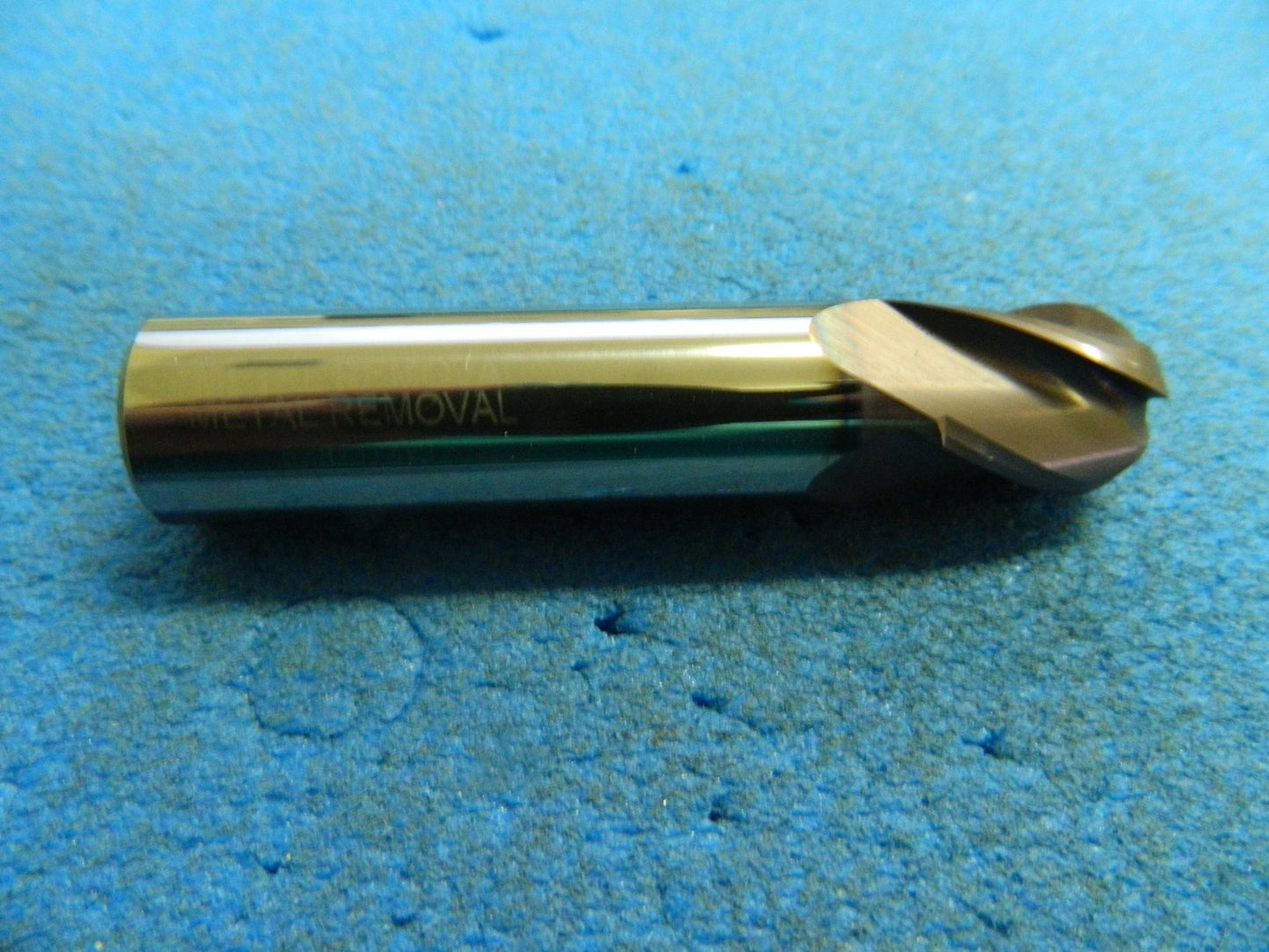 Metal Removal M32296 5/8" x 5/8" x 3/4" x 3" TiAlN 4-Flute Ball End Mill