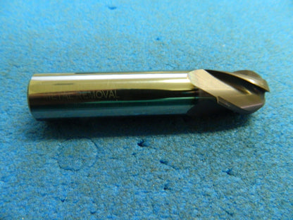 Metal Removal M32296 5/8" x 5/8" x 3/4" x 3" TiAlN 4-Flute Ball End Mill