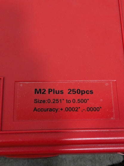 MHC Class ZZ Plug Gage Set: 0.251 to 0.5" Range, 250 Pc  616-81206