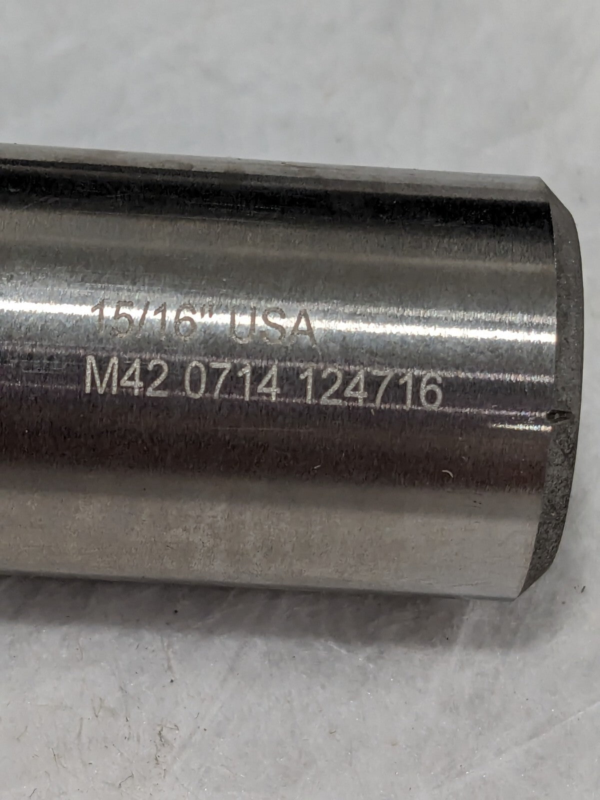 Melin Cobalt End Mill, 15/16" X 7/8", 4 FLUTE, CC-2830