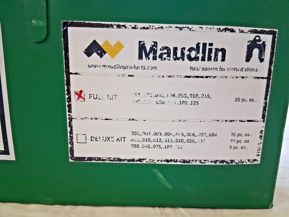Maudlin Products Stainless Steel Slotted Shim Assortment .001 to .125" MSA2-CK