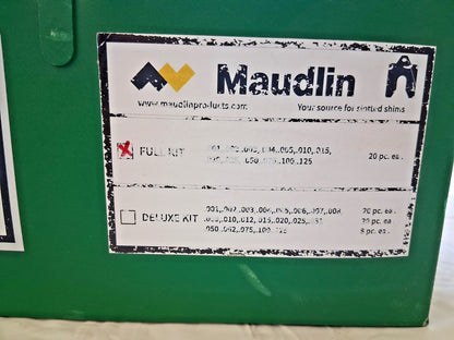 Maudlin Products Stainless Steel Slotted Shim Assortment .001 to .125" MSA2-CK