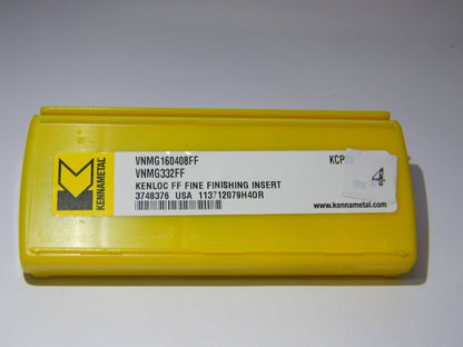 Kennametal Carbide Turning Inserts VNMG332FF Grade KCP05 Qty 4 3748376
