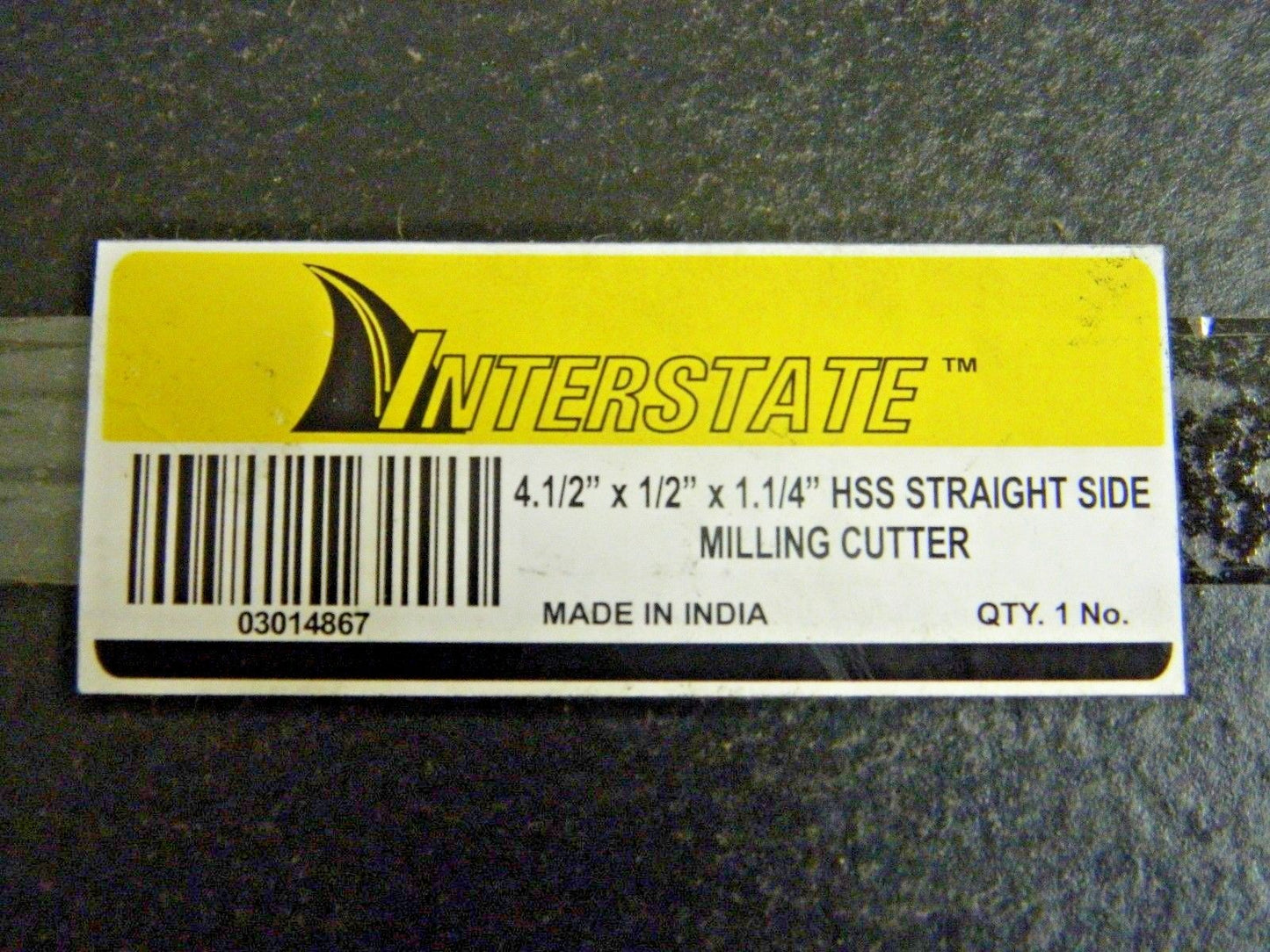 Interstate Side Milling Cutter HSS 4-1/2" Dia x 1/2" WOC x 1-1/4" 18T 03014867