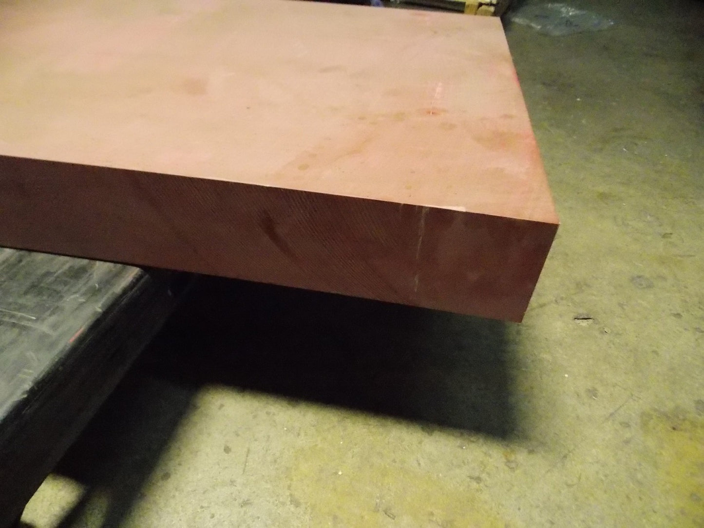 Hard Polyurethane Plastic Sheet 1000 x 500 x 75 mm Red