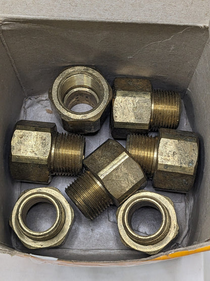 PARKER Industrial Pipe Adapter: 3/4" Female & Male Thread Qty 7 222P-12-12