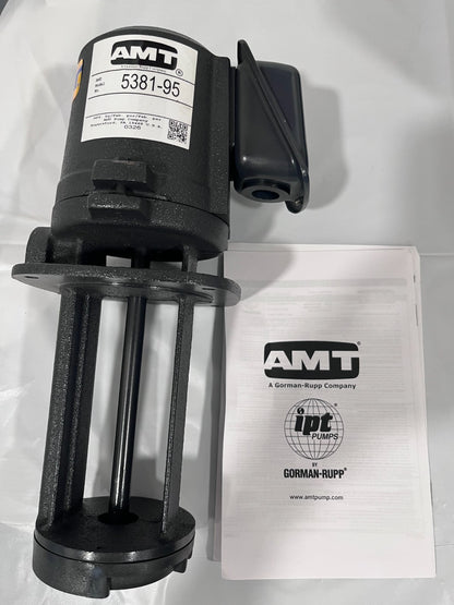 AMT Immersion Pump 1/8 hp, 230/460V 3 Phase 3,450 RPM Cast Iron Housing