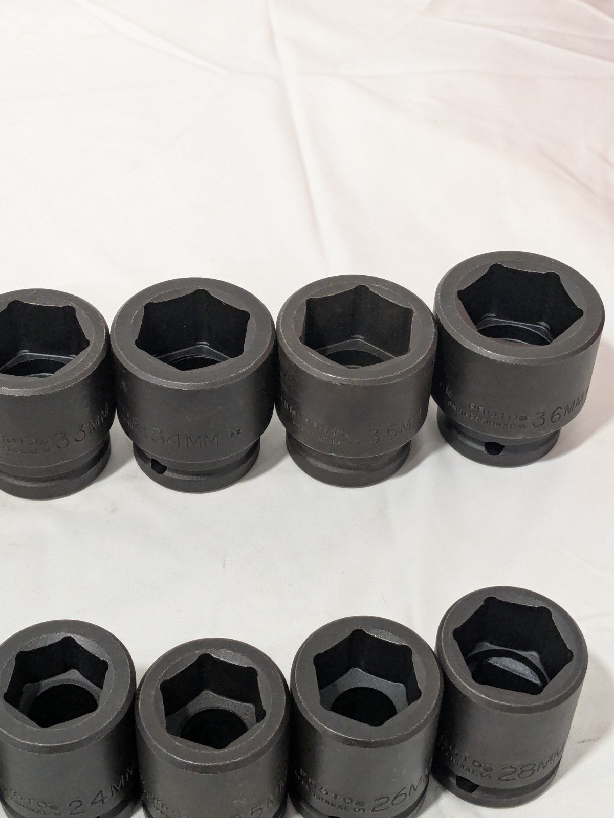 Proto Socket Set: Impact Standard, 16 Pc, 3/4" Drive, 19.00 to 36.00 mm J72103M