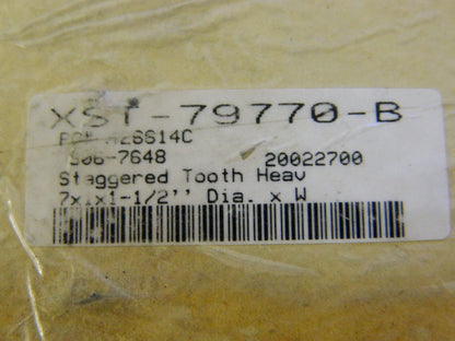 Precision Side Milling Cutter  7" x 1" x 1-1/2" Staggered Tooth #