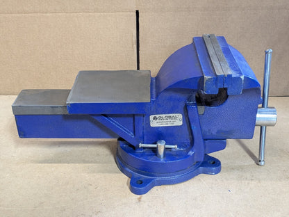 Global Industrial General Purpose Bench Vise w/ Swivel Base 8" Jaw Width