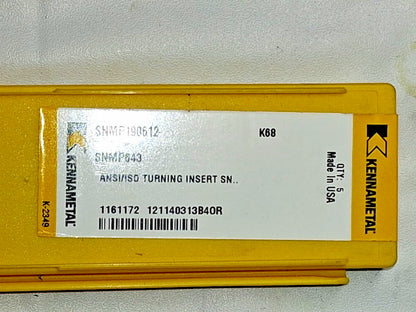 Kennametal Carbide Turning Inserts SNMP643 Qty 5 1161324