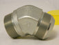 Parker 2" Tube OD x 2" NPTF 37° Steel Flared Tube Male 45° Elbow 32 VT