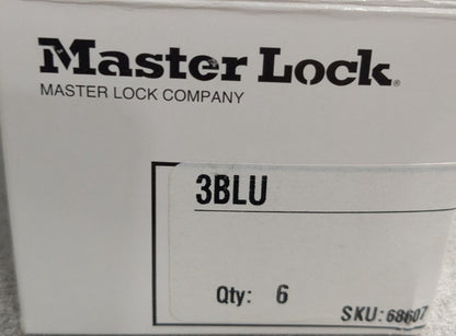 Master Lock Lockout Padlock: Keyed Different, Steel Shackle Qty 6 3BLU