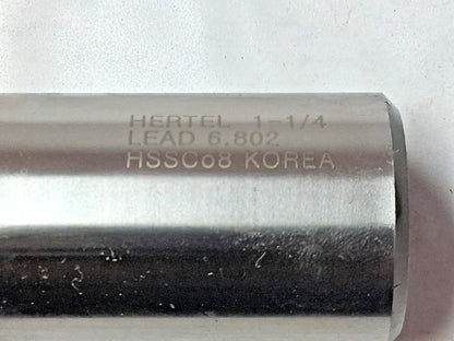 Hertel Cobalt Square End Mills 1-1/4" Dia 4" LOC 6FL 41115031