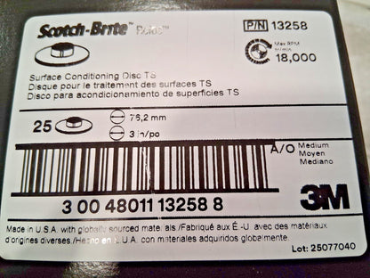 3M Quick-Change Disc Type R 2" Dia 120 Grit Aluminum Oxide Coated 13258