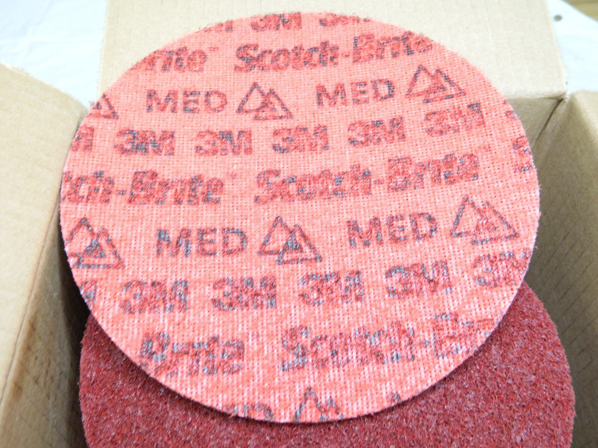 3M Deburring Disc: 7" Dia, Medium Grade, Ceramic, 8600 RPM Qty 25 7100263920