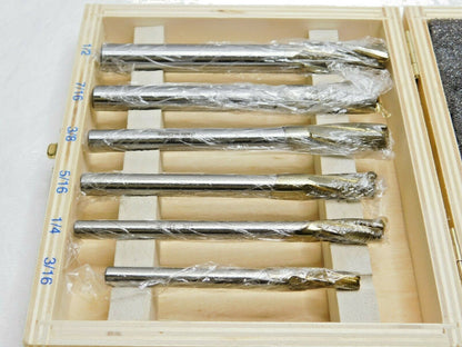 6 Piece Interchangeable Pilot Counterbore Set HSS 3/16" to 1/2" 3FL 08794018