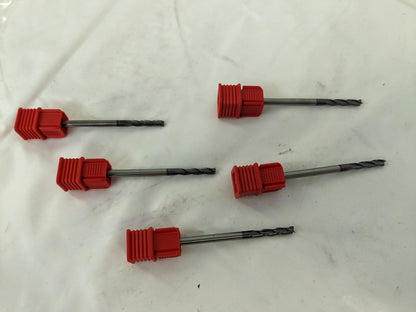 ACCUPRO Square End Mills 5pk: 0.085" Dia, 0.425" LOC 3 Fl 14883442