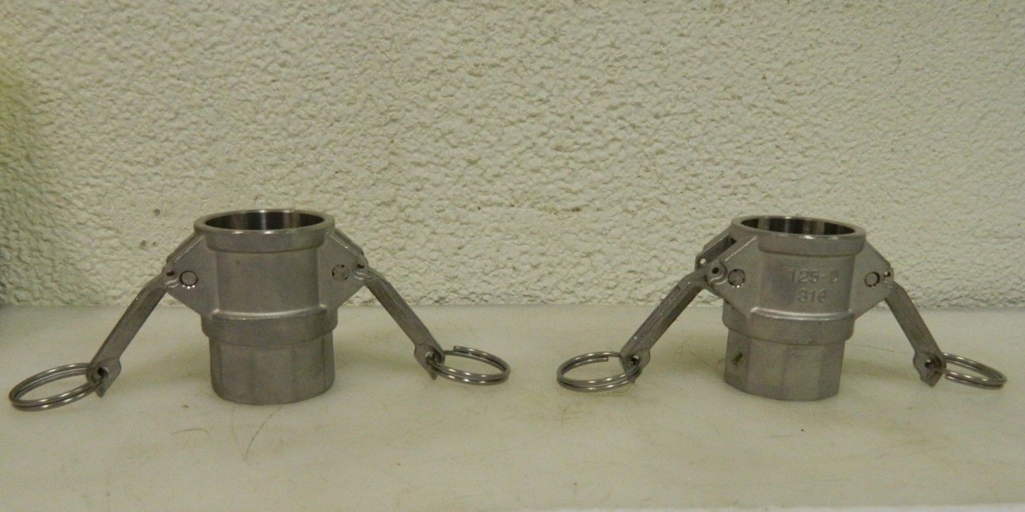 WorkSmart 1-1/4" Female Coupling 2 Pack 1-1/4 Thread 1-1/4" Hose WS-HF