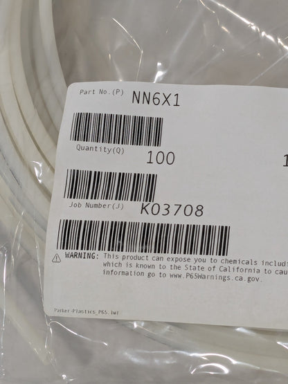 Parker Natural Metric Nylon Tubing 6mm X 4mm X 100' NN6X1