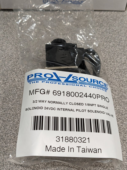 PRO-SOURCE Stacking Solenoid Valve: Internal Pilot, 3/2 Way 6918002440PRO