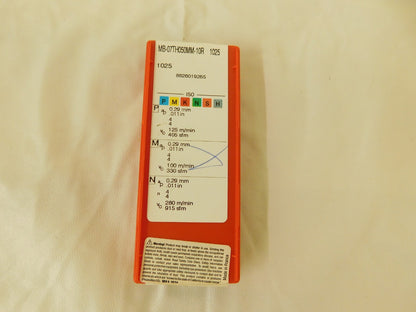 SANDVIK COROMANT Threading Insert: MB07TH050MM10R 1025, Carbide qty.5 5735490