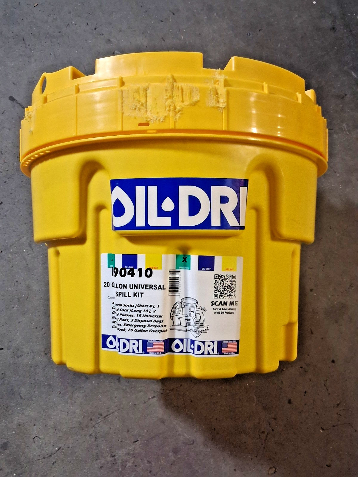 Oil-Dri 20 Gal Capacity Universal Spill Kit L90410